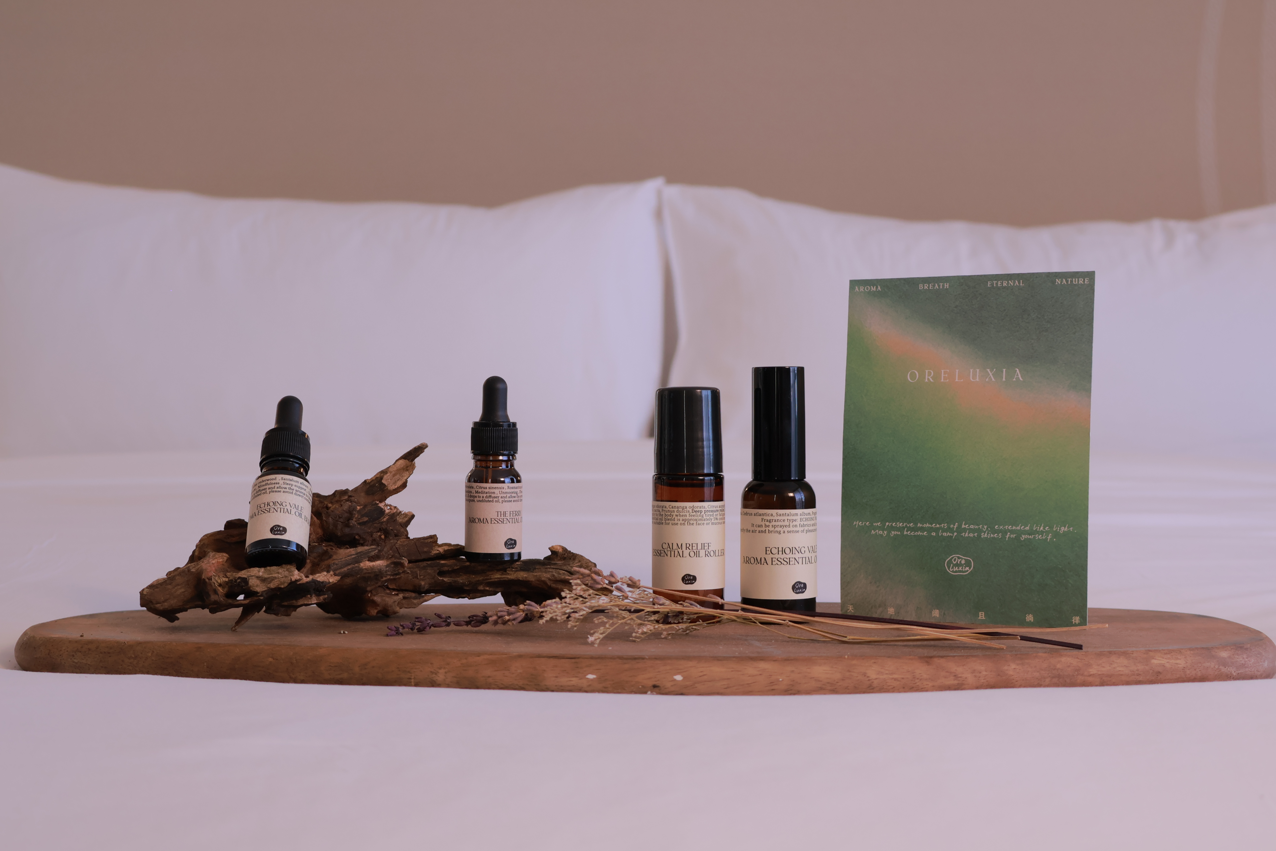 Oreluxia calming lifestyle scene